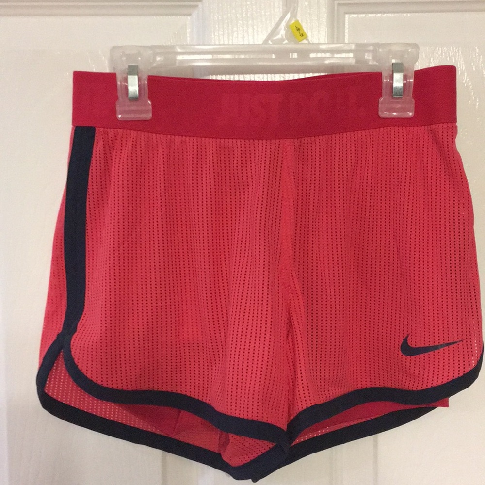 Red air wicking shorts